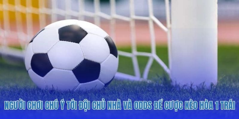 Người chơi có thể chú ý tới đội chủ nhà và odds để cược kèo hòa 1 trái